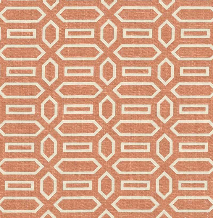 Pavilion Burnt Orange 176146 by Schumacher Fabric Veere Grenney 2.5" - Fabric Carolina -