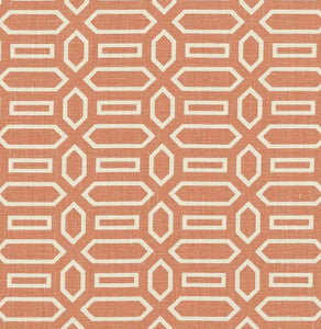 Pavilion Burnt Orange 176146 by Schumacher Fabric
