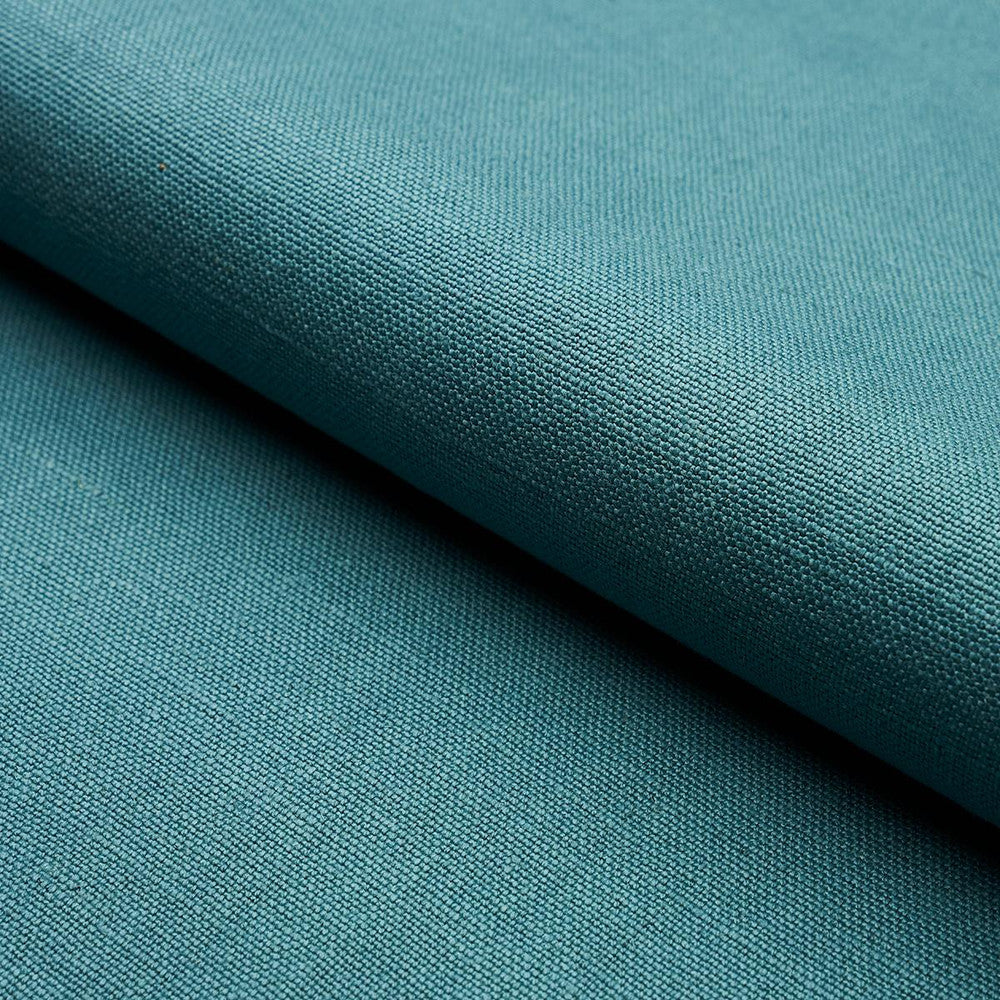 Piet Performance Linen Aquamarine 69948 by Schumacher Fabric Perfect Basics: Linen - Fabric Carolina -