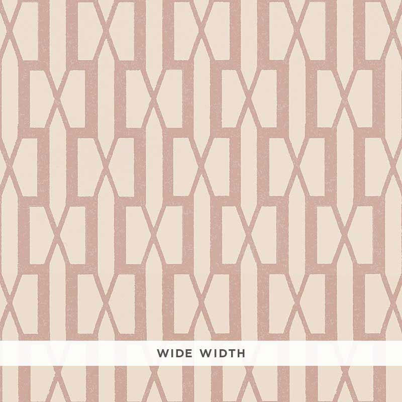 Belvedere Pink 5007991 by Schumacher Wallpaper Veere Grenney 3.0" - Fabric Carolina -