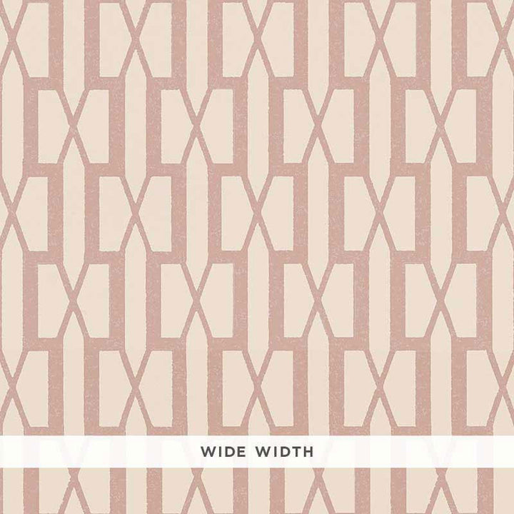 Belvedere Pink 5007991 by Schumacher Wallpaper Veere Grenney 3.0" - Fabric Carolina -