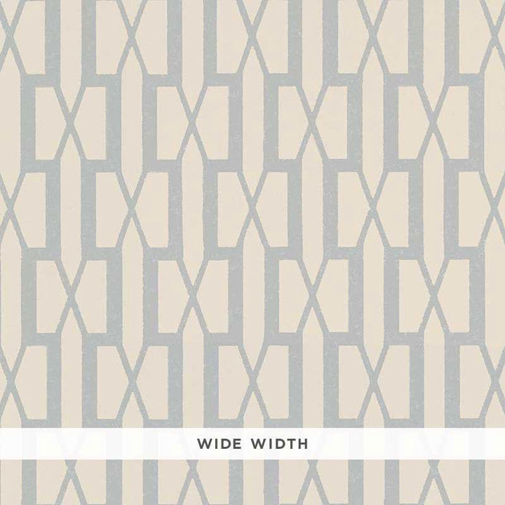 Belvedere Orpington Blue 5007994 by Schumacher Wallpaper Veere Grenney 3.0" - Fabric Carolina -