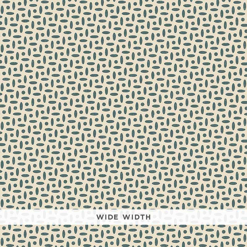 Berrydown Peacock Blue 5008025 by Schumacher Designer Wallpaper Veere Grenney 5.88" - Swanky Fabrics -
