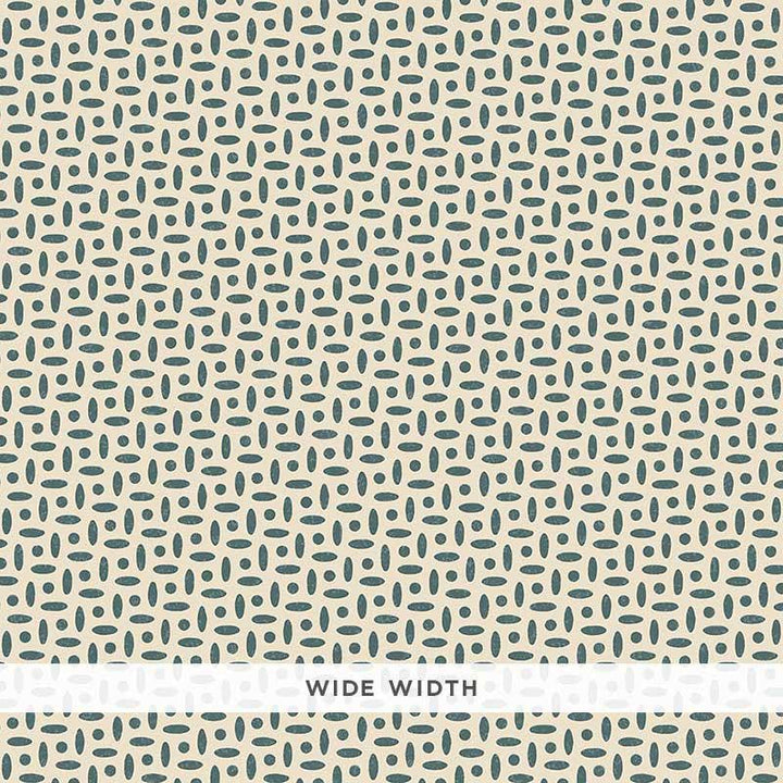 Berrydown Peacock Blue 5008025 by Schumacher Designer Wallpaper Veere Grenney 5.88" - Swanky Fabrics -