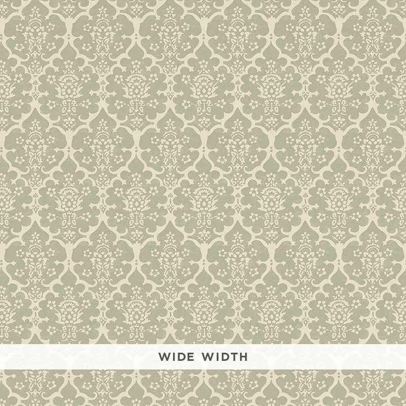 Burley Sage 5008033 by Schumacher Wallpaper Veere Grenney 2.5" - Fabric Carolina -