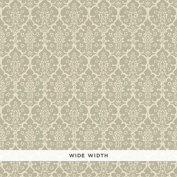Burley Sage 5008033 by Schumacher Wallpaper Veere Grenney 2.5" - Fabric Carolina -