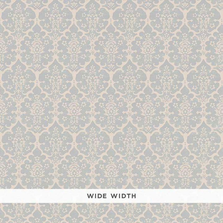 Burley Orpington Blue 5008034 by Schumacher Wallpaper Veere Grenney 2.5" - Fabric Carolina -