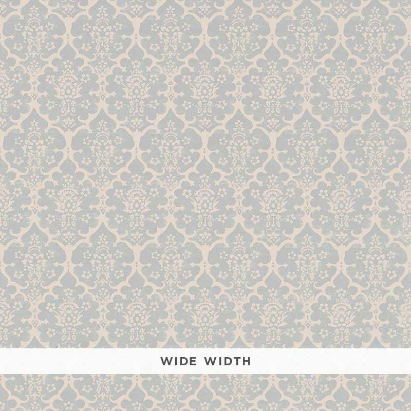 Burley Orpington Blue 5008034 by Schumacher Designer Wallpaper Veere Grenney 2.5" - Swanky Fabrics -