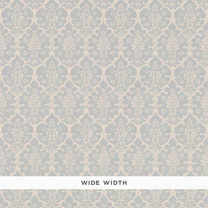 Burley Orpington Blue 5008034 by Schumacher Designer Wallpaper Veere Grenney 2.5" - Swanky Fabrics -