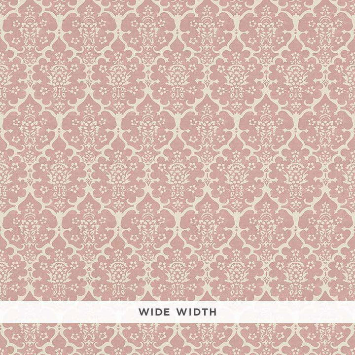 Burley Pink 5008031 by Schumacher Designer Wallpaper Veere Grenney 2.5" - Swanky Fabrics -
