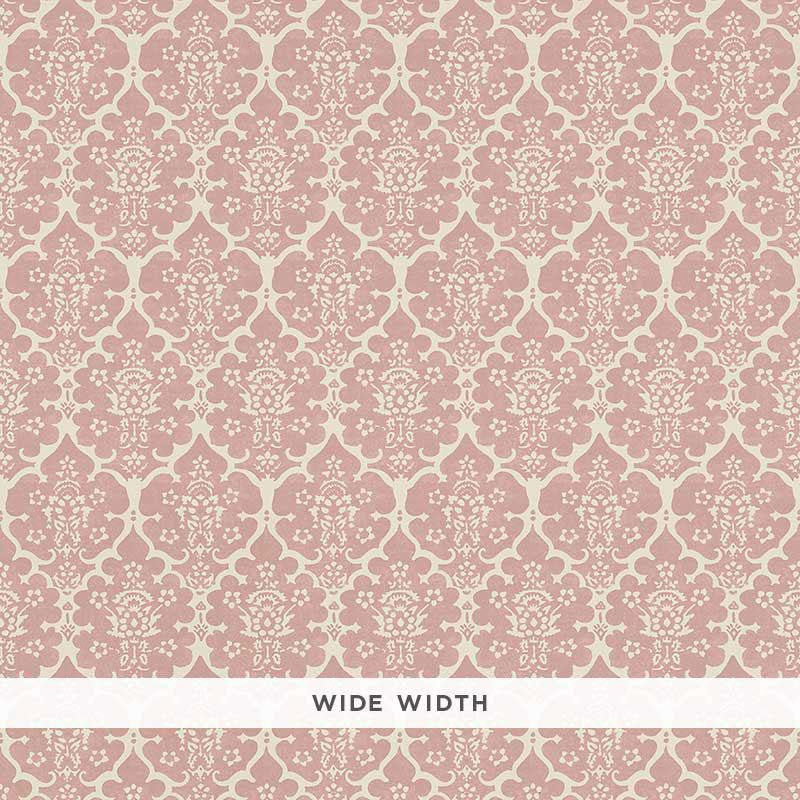 Burley Pink 5008031 by Schumacher Wallpaper Veere Grenney 2.5" - Fabric Carolina -