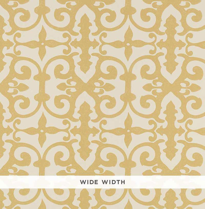 Ferne Park Straw 5008042 by Schumacher Wallpaper Veere Grenney 10.25" - Fabric Carolina -