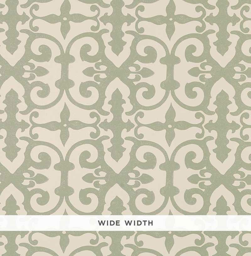 Ferne Park Sage 5008043 by Schumacher Wallpaper Veere Grenney 10.25" - Fabric Carolina -