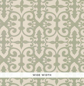 Ferne Park Sage 5008043 by Schumacher Wallpaper