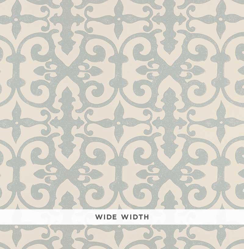 Ferne Park Orpington Blue 5008044 by Schumacher Wallpaper Veere Grenney 10.25" - Fabric Carolina -