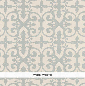 Ferne Park Orpington Blue 5008044 by Schumacher Wallpaper