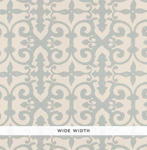 Ferne Park Orpington Blue 5008044 by Schumacher Wallpaper