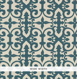 Ferne Park Peacock Blue 5008045 by Schumacher Wallpaper