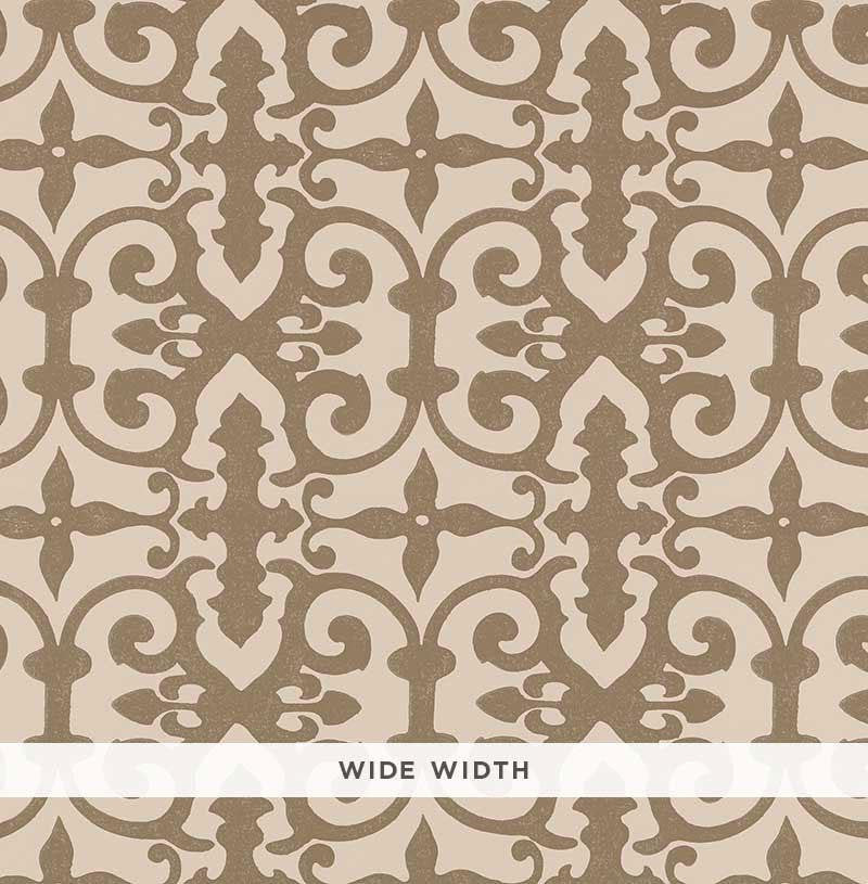 Ferne Park Berber Brown 5008046 by Schumacher Designer Wallpaper Veere Grenney 10.25" - Swanky Fabrics -