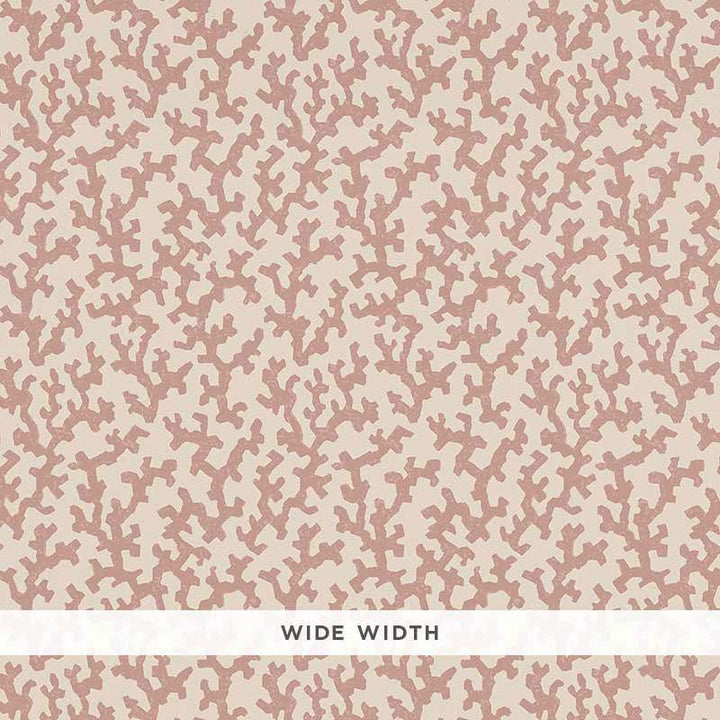 Folly Pink 5008001 by Schumacher Designer Wallpaper Veere Grenney 4.38" - Swanky Fabrics -