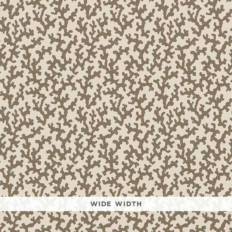 Folly Berber Brown 5008006 by Schumacher Wallpaper Veere Grenney 4.38" - Fabric Carolina -