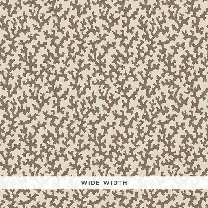 Folly Berber Brown 5008006 by Schumacher Wallpaper Veere Grenney 4.38" - Fabric Carolina -