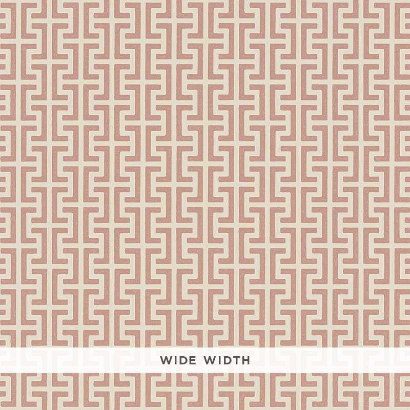 Temple Pink 5008051 by Schumacher Wallpaper Veere Grenney 4.5" - Fabric Carolina -