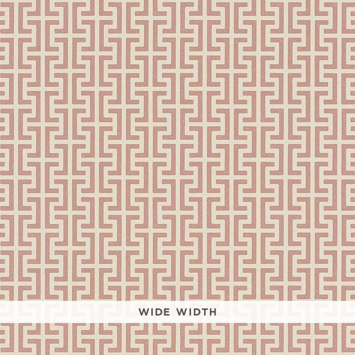 Temple Pink 5008051 by Schumacher Wallpaper Veere Grenney 4.5" - Fabric Carolina -