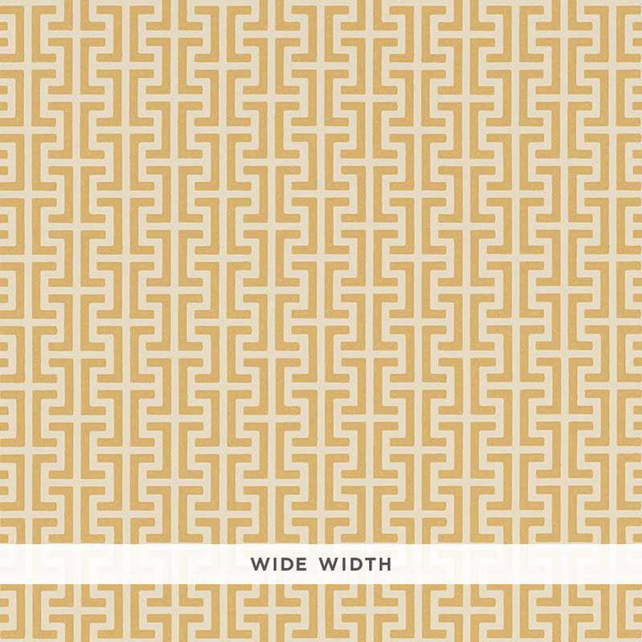 Temple Straw 5008052 by Schumacher Designer Wallpaper Veere Grenney 4.75" - Swanky Fabrics -