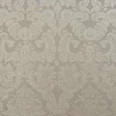 Alento Damasco Pewter 71521 by Schumacher Designer Fabric New Opulence 28.25" - Swanky Fabrics -