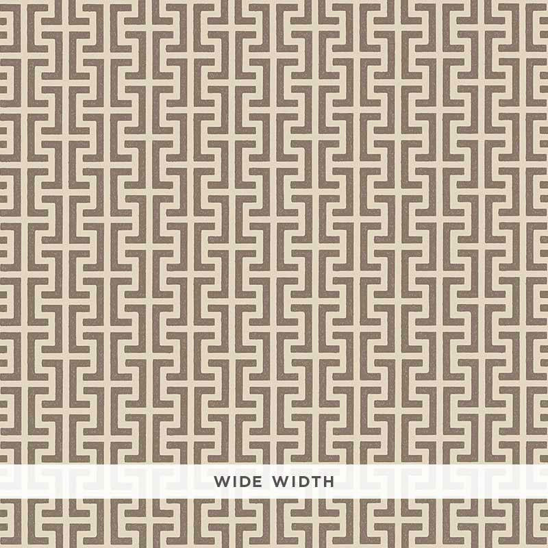 Temple Berber Brown 5008056 by Schumacher Wallpaper Veere Grenney 4.5" - Fabric Carolina -