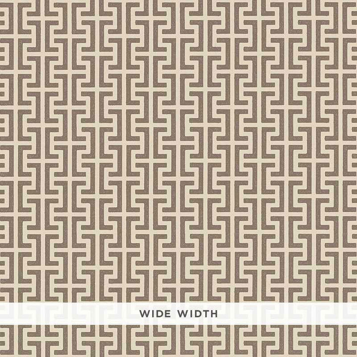Temple Berber Brown 5008056 by Schumacher Wallpaper Veere Grenney 4.5" - Fabric Carolina -