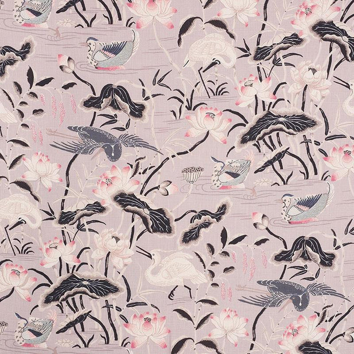 Lotus Garden Lilac 172937 by Schumacher Designer Fabric Schumacher Classics 27.0" - Swanky Fabrics -