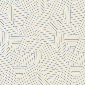 Deconstructed Stripe Indoor/Outdoor Cobalt 176701 by Schumacher Fabric