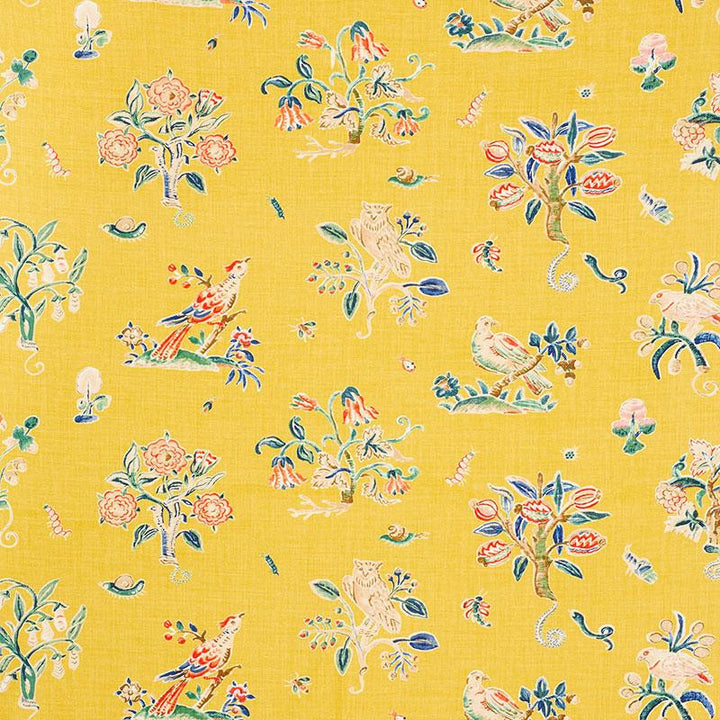 Magical Menagerie Yellow 176751 by Schumacher Fabric Schumacher Classics 54.0" - Fabric Carolina -