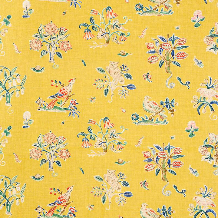 Magical Menagerie Yellow 176751 by Schumacher Designer Fabric Schumacher Classics 54.0" - Swanky Fabrics -