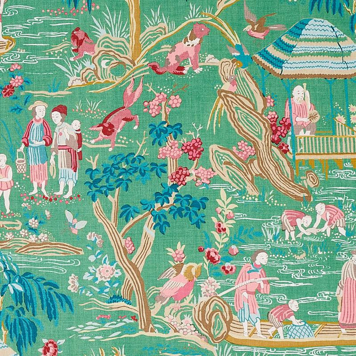 Yangtze River Jade 176770 by Schumacher Fabric Schumacher Classics 27.0" - Fabric Carolina -