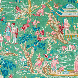 Yangtze River Jade 176770 by Schumacher Fabric