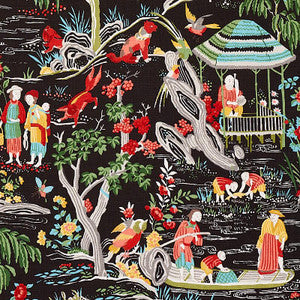 Yangtze River Onyx 176771 by Schumacher Fabric
