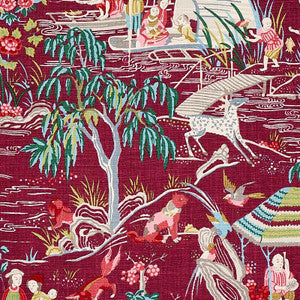 Yangtze River Aubergine 176772 by Schumacher Fabric