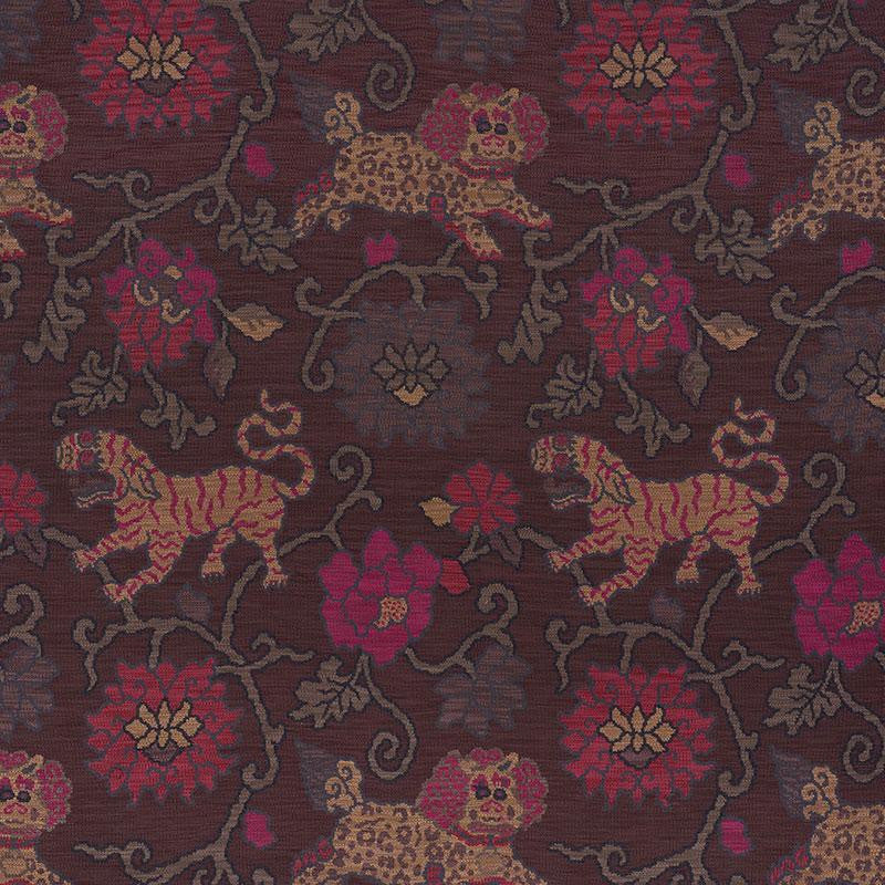 Khotan Weave Aubergine 62683 by Schumacher Fabric Schumacher Classics 27.0" - Fabric Carolina -