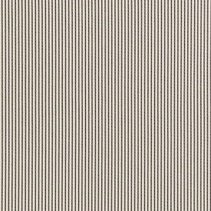 Stitched Stripe Indoor/Outdoor Black 71744 by Schumacher Fabric