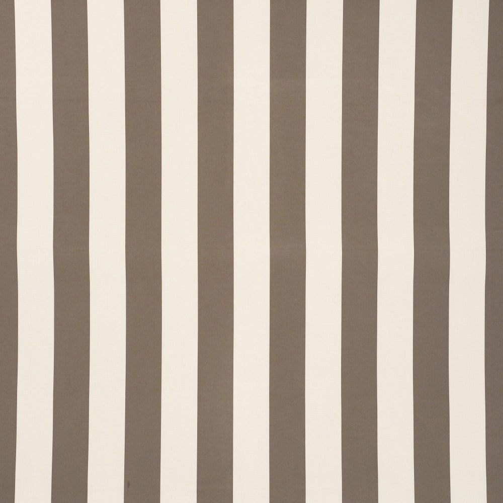 Cabana Stripe Indoor/Outdoor Taupe 71754 by Schumacher Fabric Essentials: Indoor/Outdoor Prints & Wovens 7.0" - Fabric Carolina -