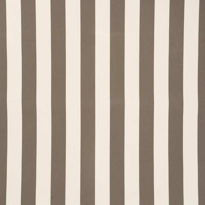 Cabana Stripe Indoor/Outdoor Taupe 71754 by Schumacher Fabric Essentials: Indoor/Outdoor Prints & Wovens 7.0" - Fabric Carolina -