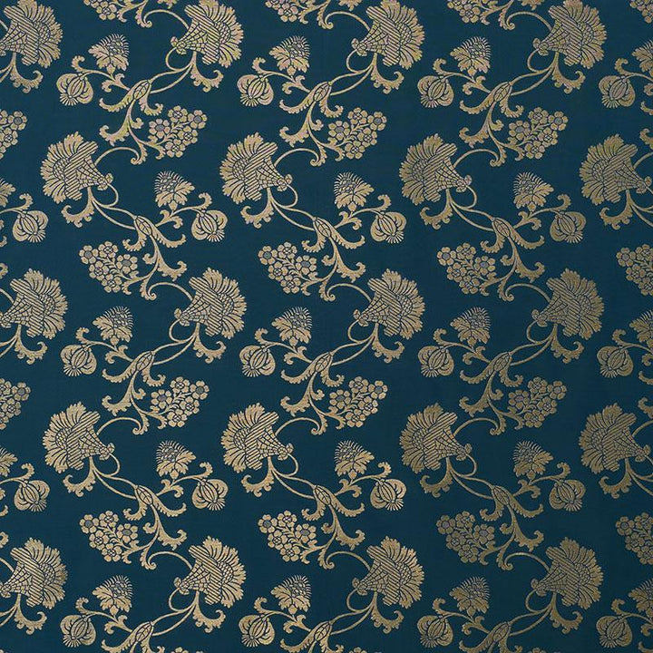 Margaux Peacock Shimmer 71843 by Schumacher Fabric Schumacher Classics Ii 32.0" - Fabric Carolina -