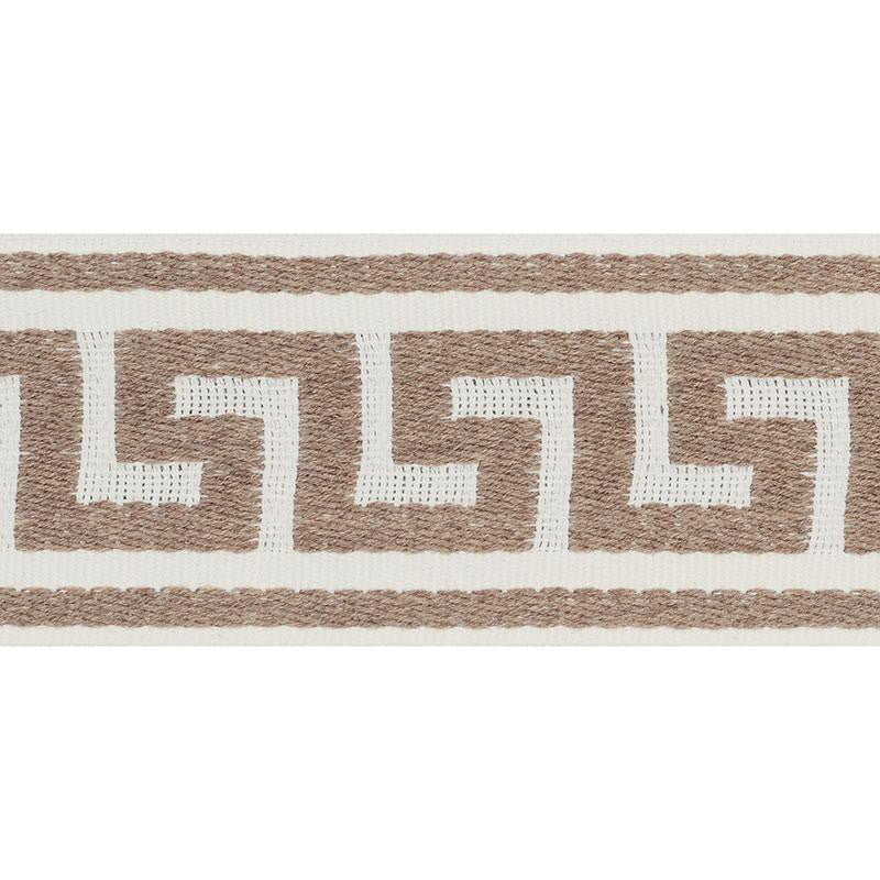 Ganton Tape Indoor/Outdoor Taupe 72390 by Schumacher Trim Indoor-Outdoor Trims - Fabric Carolina -