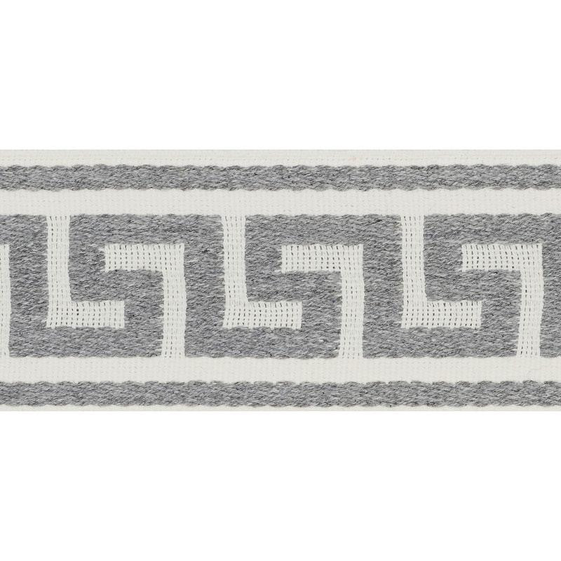 Ganton Tape Indoor/Outdoor Grey 72392 by Schumacher Designer Trim Indoor-Outdoor Trims - Swanky Fabrics -