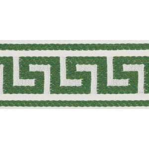 Ganton Tape Indoor/Outdoor Green 72393 by Schumacher Trim