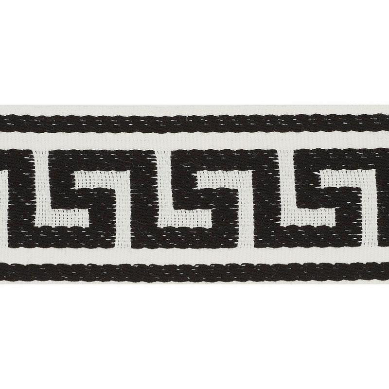 Ganton Tape Indoor/Outdoor Black 72395 by Schumacher Designer Trim Indoor-Outdoor Trims - Swanky Fabrics -
