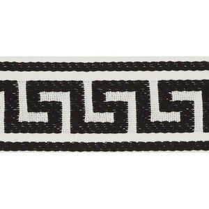 Ganton Tape Indoor/Outdoor Black 72395 by Schumacher Trim